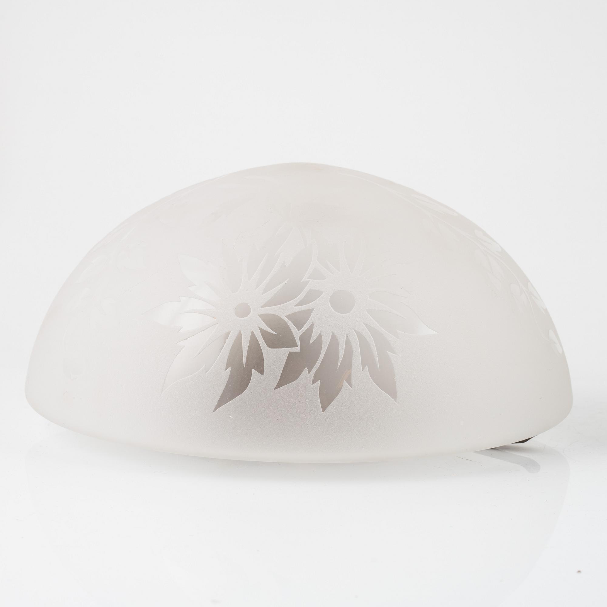 A pair of ceiling lights, mid 20th Century.