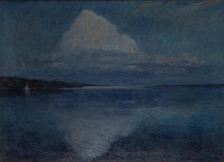GOTTFRID KALLSTENIUS, olja på uppfodrad duk, signerad G. Kallstenius och daterad -09.