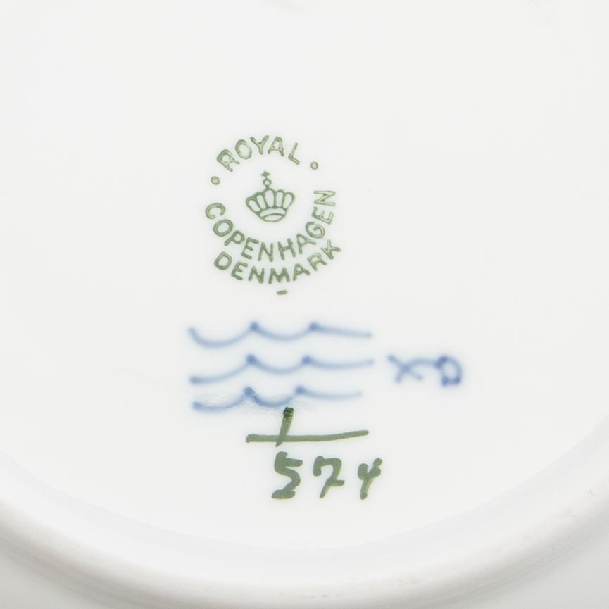 Service, approx. 29 pcs "Blue Fluted" Royal Copenhagen Denmark porcelain.