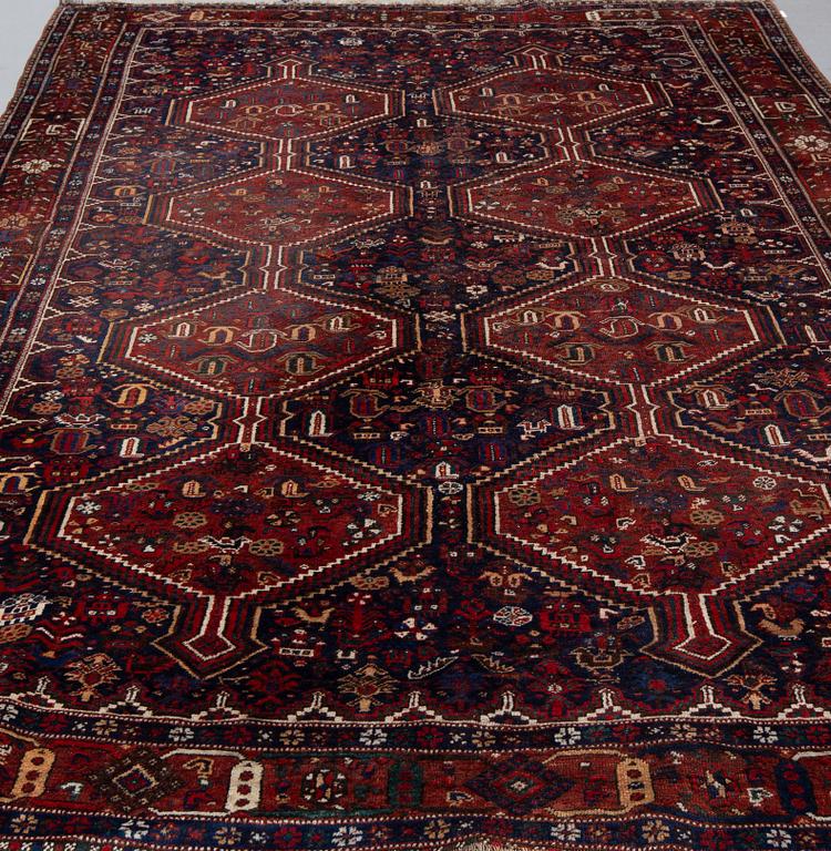 Matta, Antik/semiantik Kashgai/shiraz, ca 300-305 x 210-215 cm.