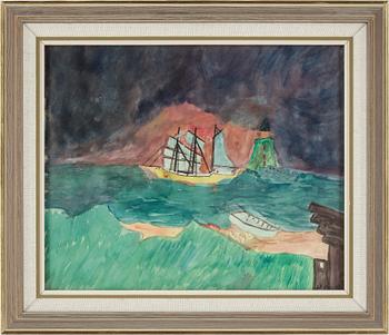 Primus Mortimer Pettersson · PRIMUS MORTIMER PETTERSSON, akvarell, signerad.