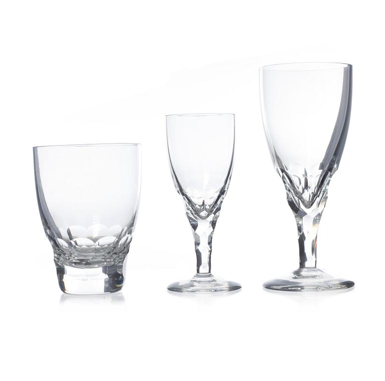 GLASSERVIS, 35 delar, "Carina", Ingeborg Lundin, Orrefors.
