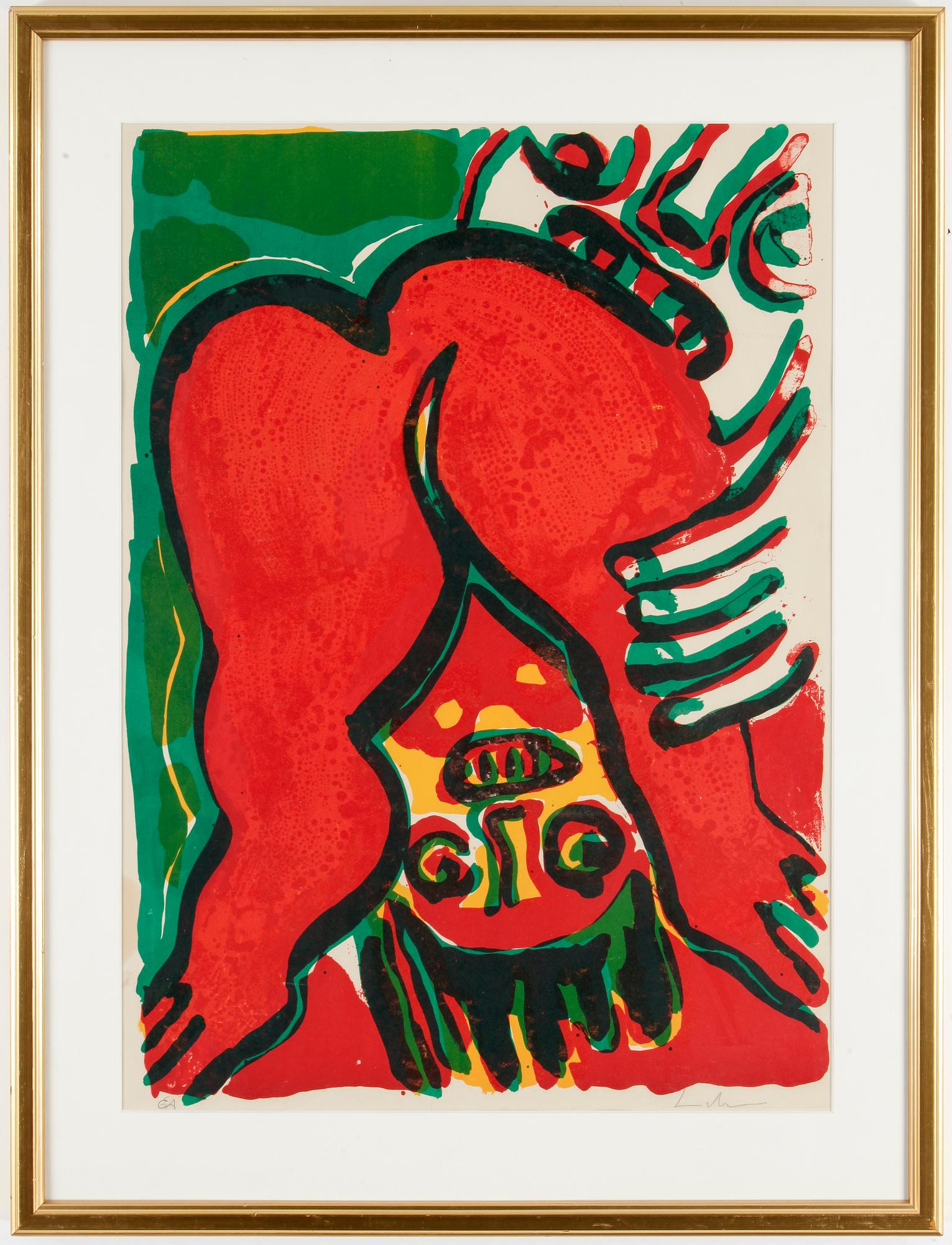 A BENGT LINDSTRÖM litograph in colours, signed, EA.