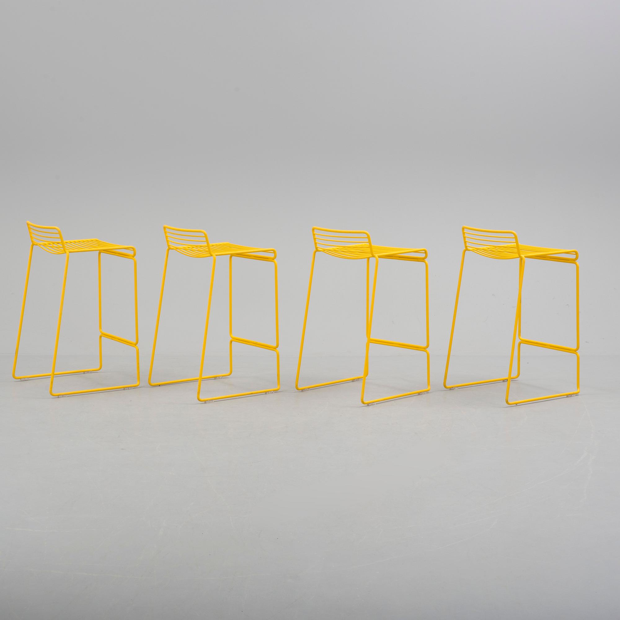 HEE WELLING, four 'Hee Bar Stools' HAY, 21st Century.