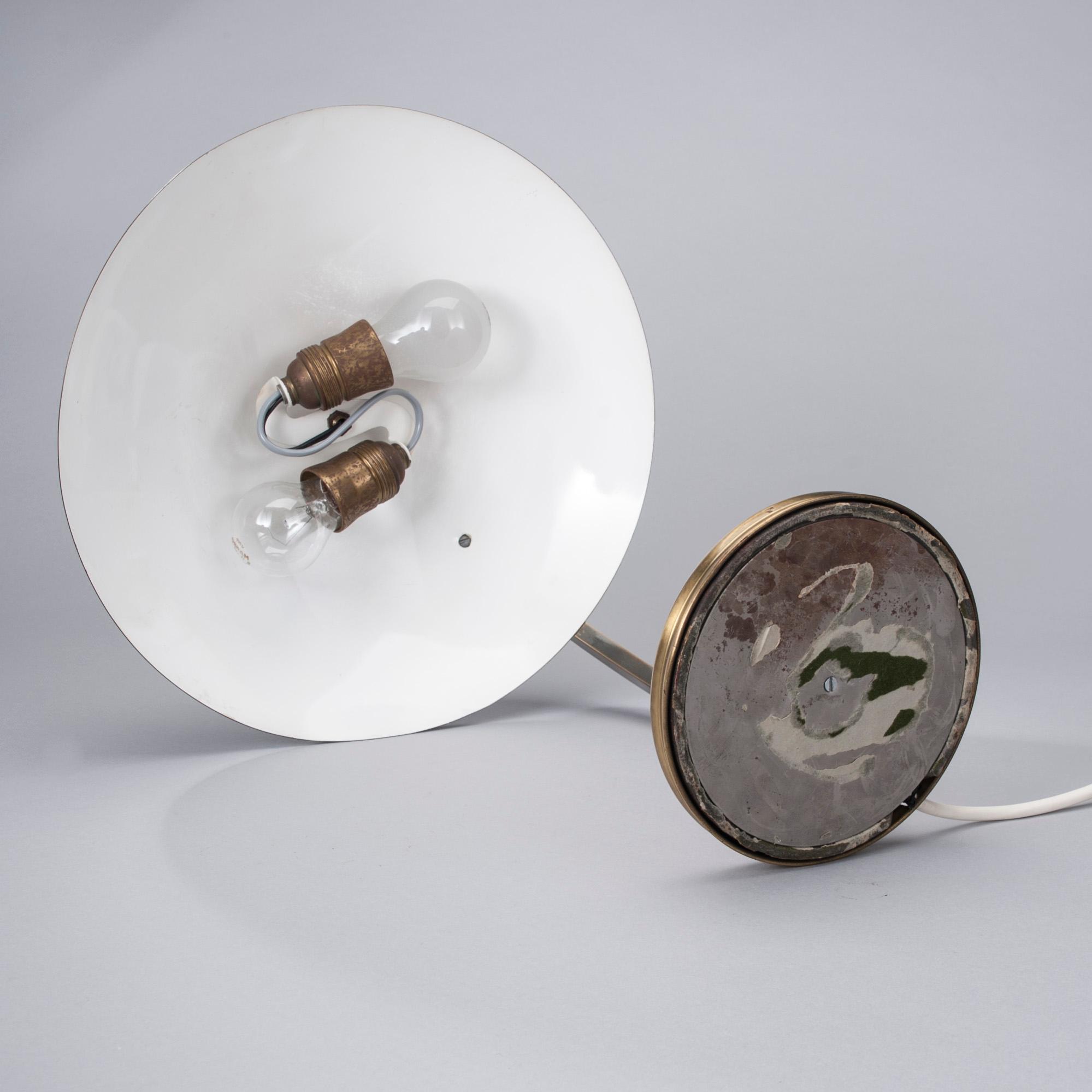 BORDSLAMPA, mässing, 1900-talets mitt.