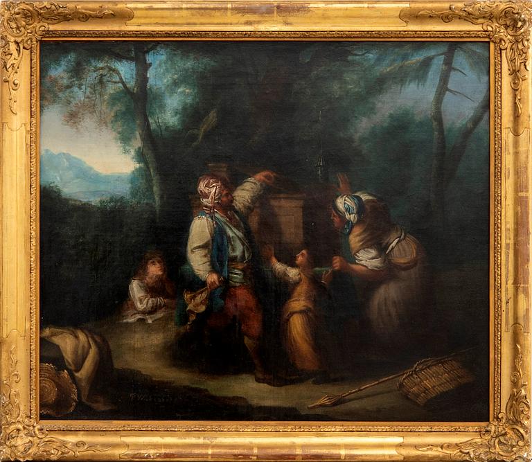 Per Wickenberg, "Travelling Company in a Forest Glade 1844".