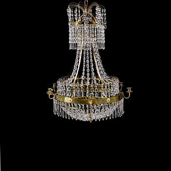 LJUSKRONA, sengustaviansk, omkring år 1800. Höjd 90 cm.