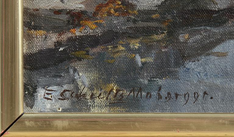ELSA SCHULTZ-MOBERGER, olja på duk, sign.