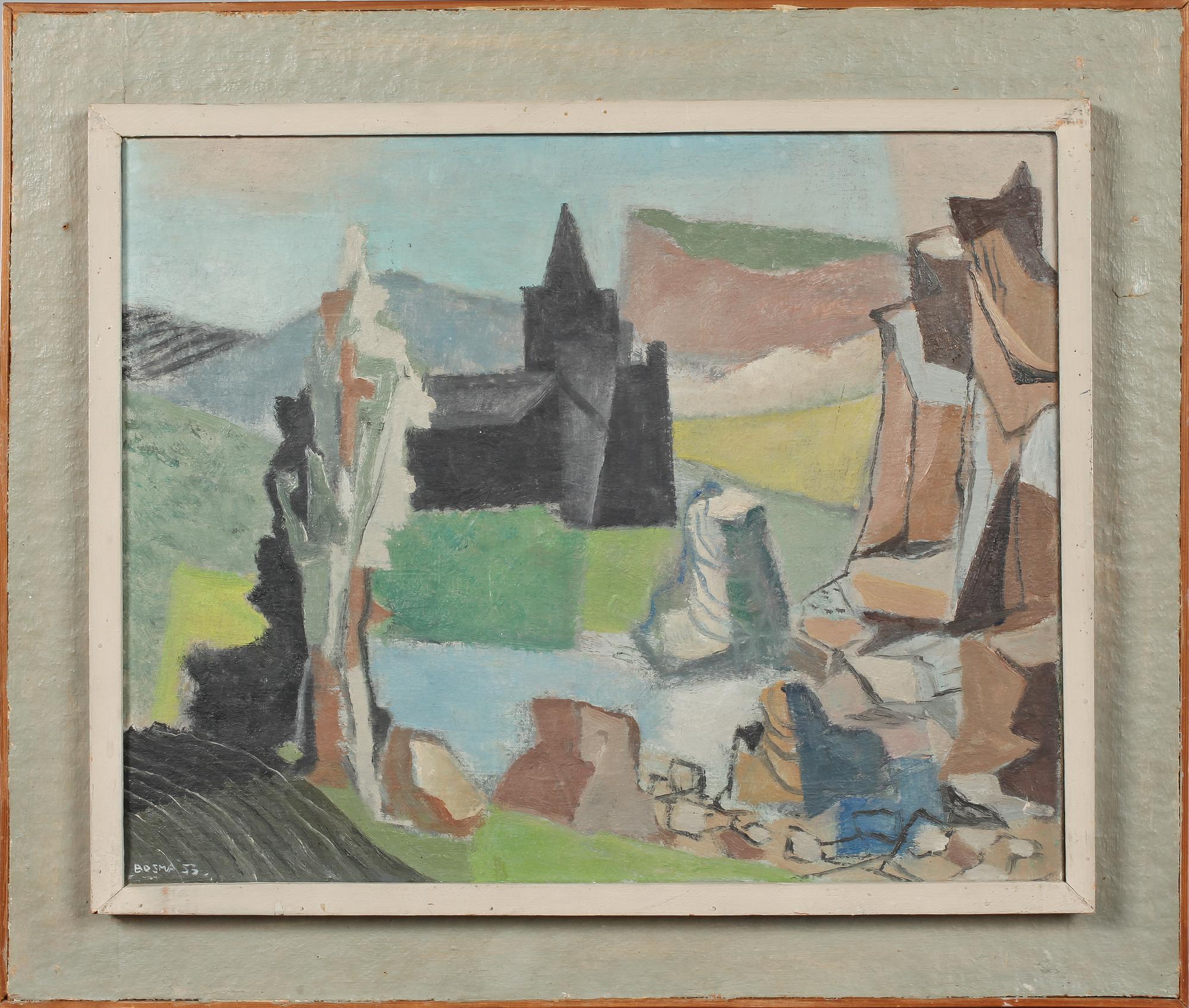 WIM BOSMA, olja på duk, signerad och daterad 53.