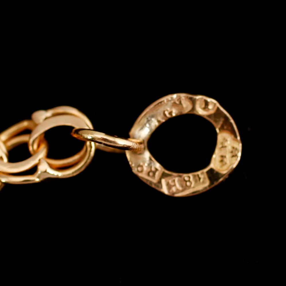 COLLIER, 18 k guld. Vikt ca 17 gram.