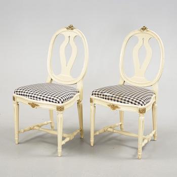 STOLAR, 6 st, gustaviansk stil, 1900-talets andra hälft.