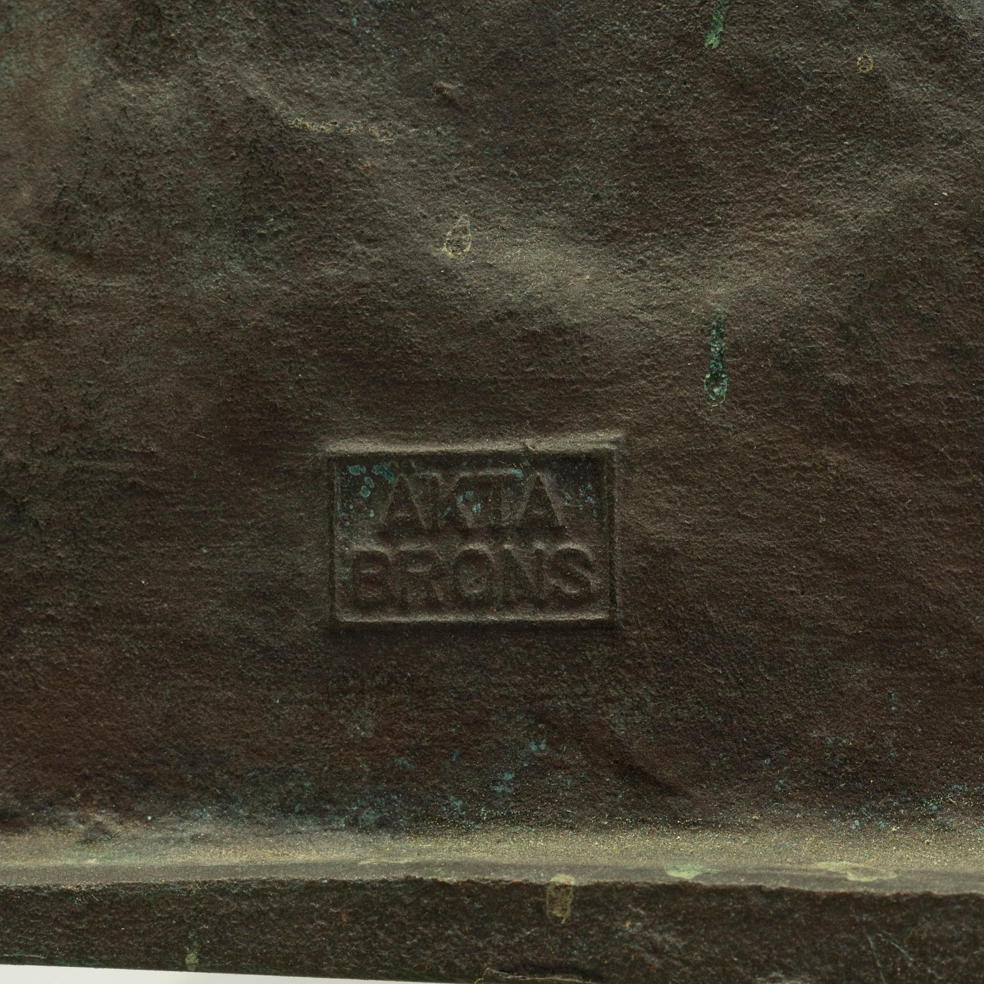 LJUSPLAKETT, brons, 1900 talets första hälft.