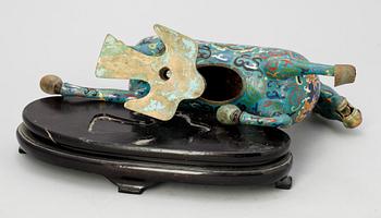 SKULPTUR, cloissoné, Kina, 1900-tal.