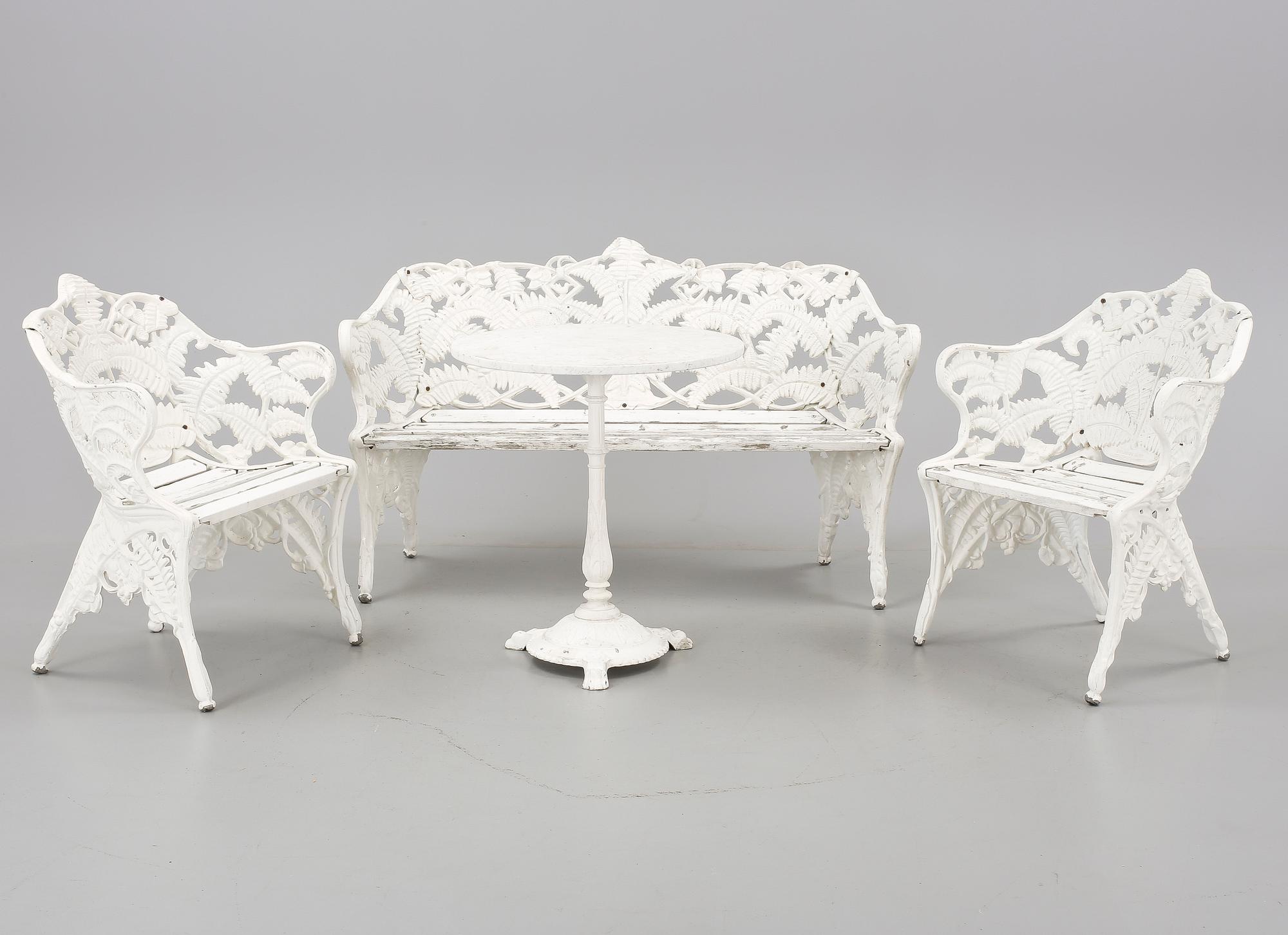 TRÄDGÅRDSGRUPP, 4 delar, Byarum, 1900-talets slut.