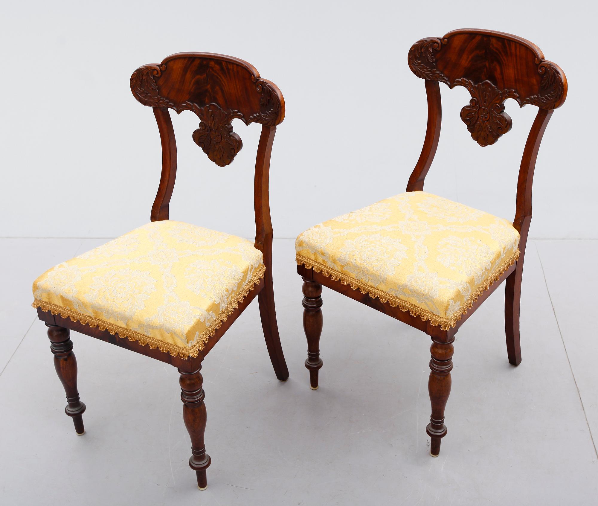 STOLAR, 1 par, senempire, 1800-talets mitt.