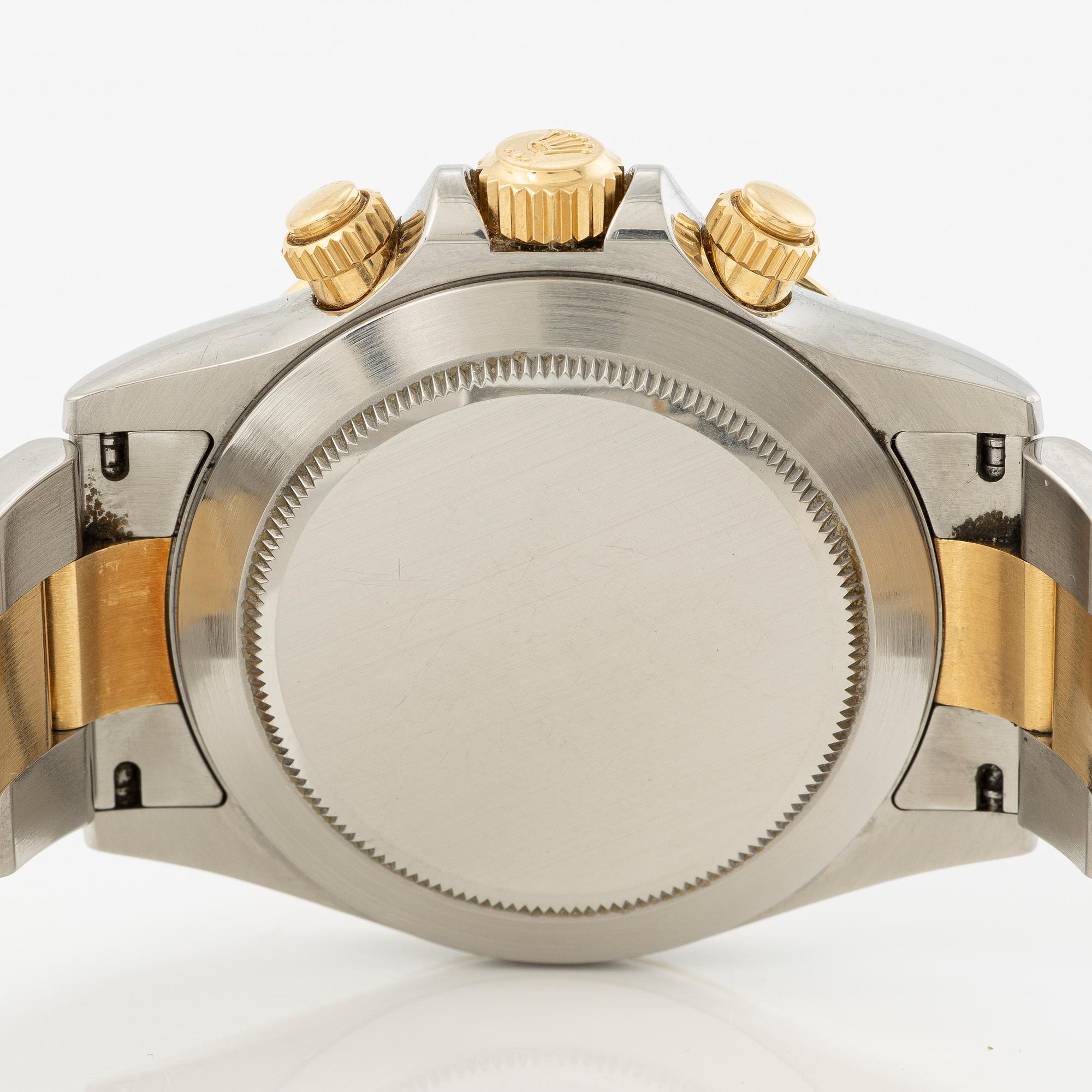 Rolex, Oyster Perpetual, Cosmograph Daytona, Chronometer, "Diamond Dial", wristwatch, 40 mm.