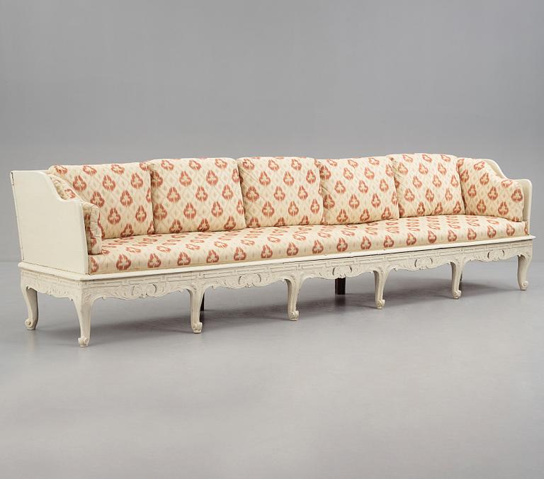 A Swedish Rococo sofa by C Tietze.