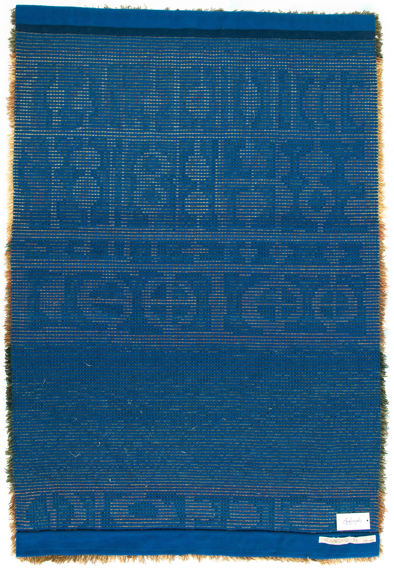 Tellervo Strömmer, rya, modell för Wetterhoff. Circa 165 x 113 cm.