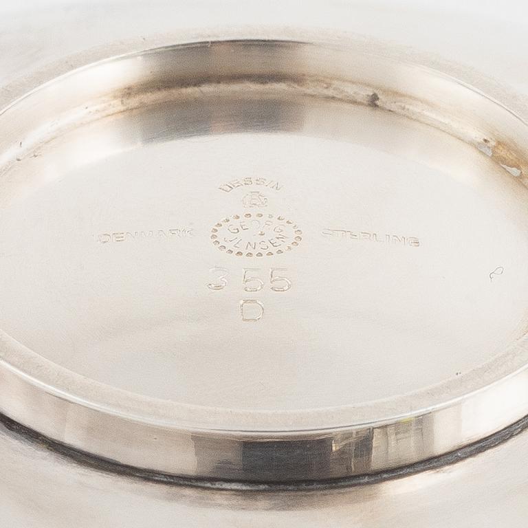 Gundorph Albertus, bowl, sterling silver, model 355, Georg Jensen, Copenhagen, Denmark, after 1945.