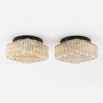 Helena Tynell, a pair of Ceiling Lamps, Glashütte Limburg, Germany.