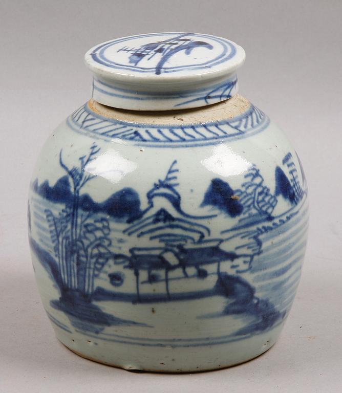 BOJANER, 2 st, porslin, Qing, Kina 1800-tal.