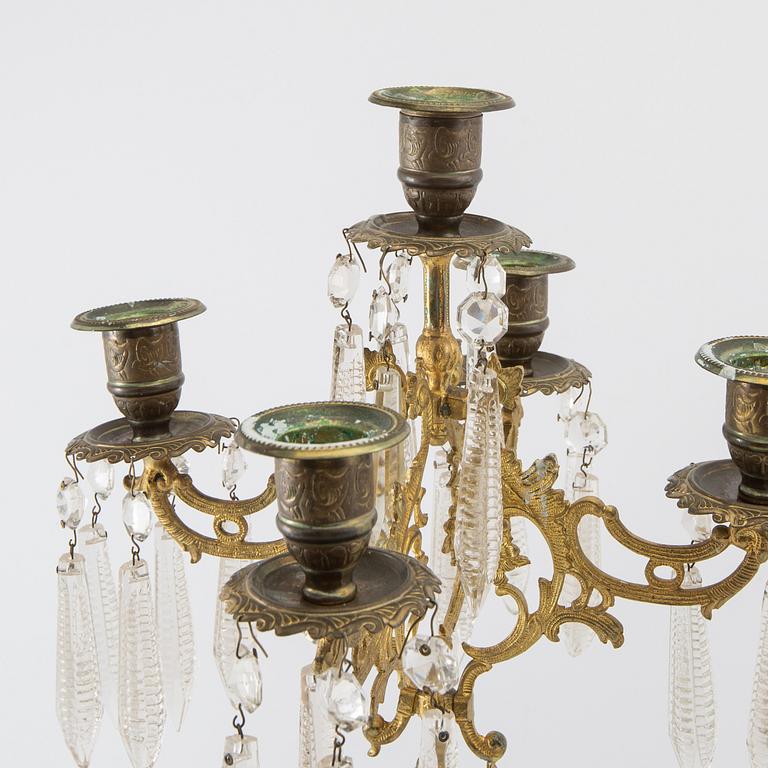 Kandelabrar ett par Louis XV-stil 1900-talets första hälft.