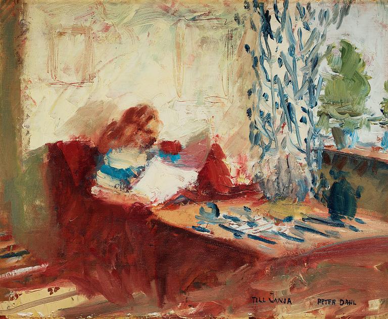 Peter Dahl, Woman at the table.