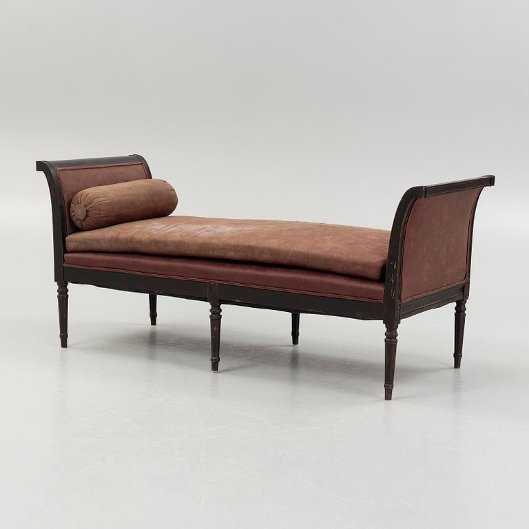 Bankettsoffa, gustaviansk stil, omkring 1900.