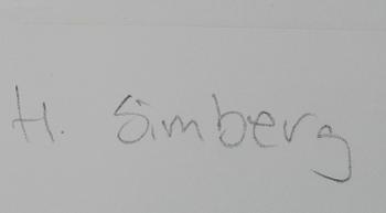 HUGO SIMBERG, etsning.