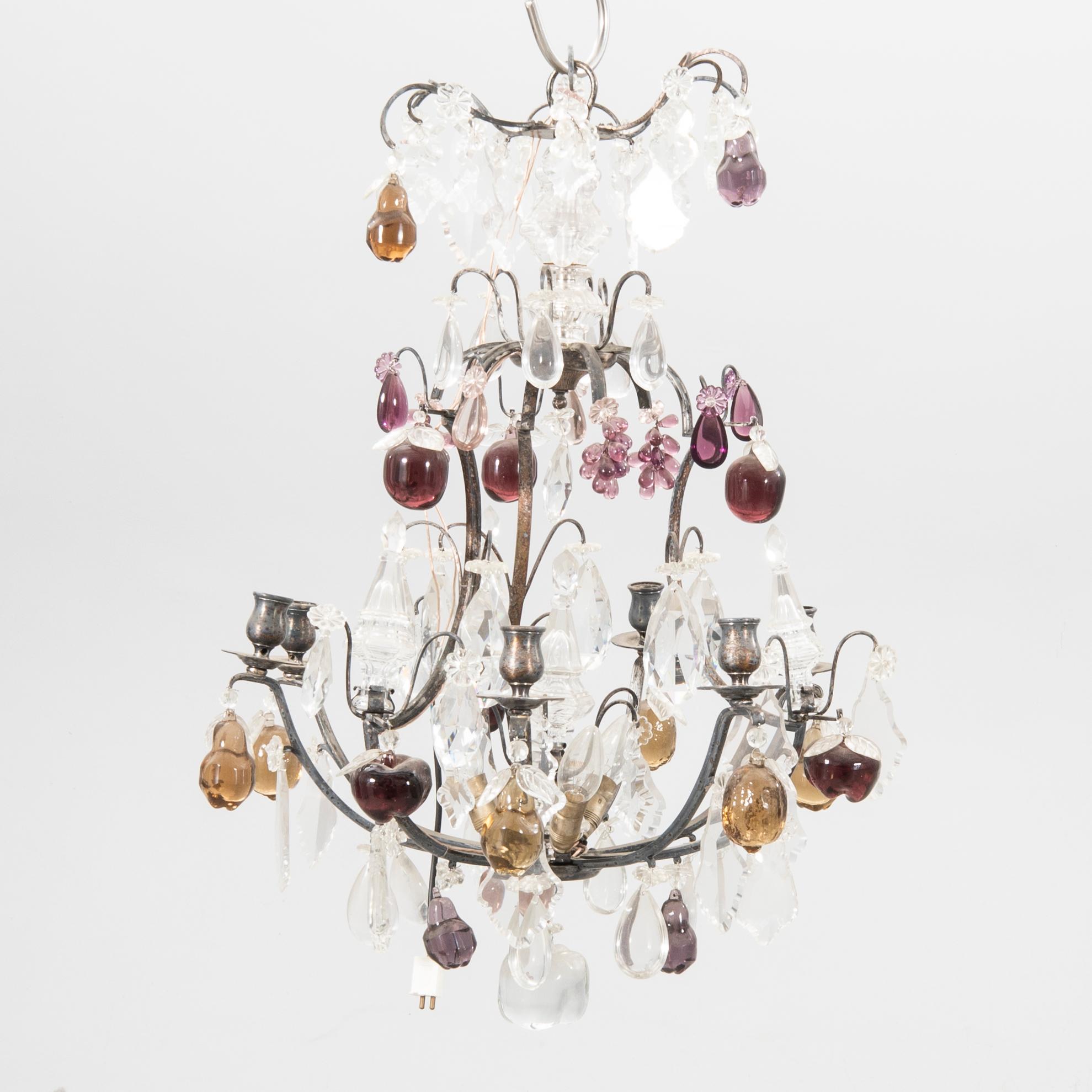 Chandelier in Baroque style, early 20th century.
