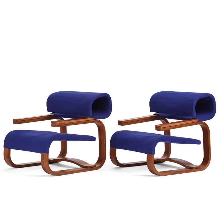 Jan Bocan, a pair of easy chairs, Thonet, provenance the Czechoslovakian embassy in Stockholm 1972.