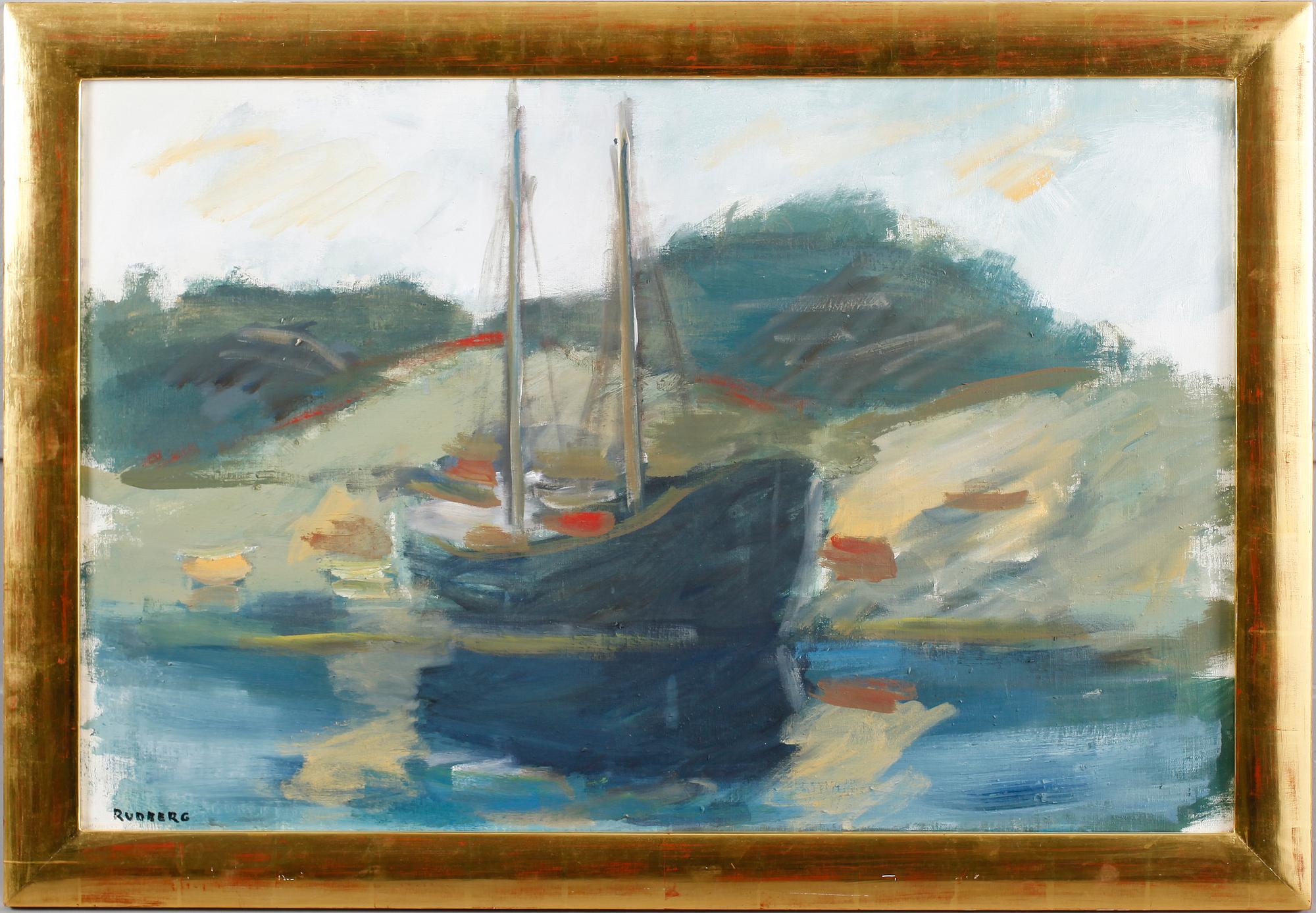 GUSTAV RUDBERG, olja på duk, signerad.