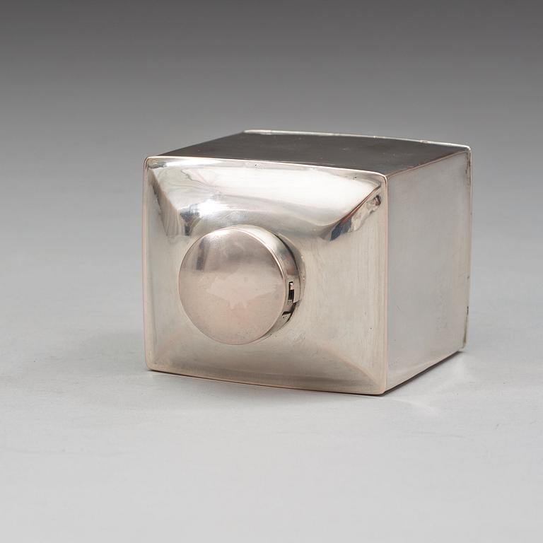 A Finish 18th century silver tea-box, marks of Henrik Petman, Wiborg (1776-1799).