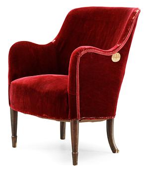 A Carl Malmsten armchair, Stockholms City Consert Hall, ca 1926.