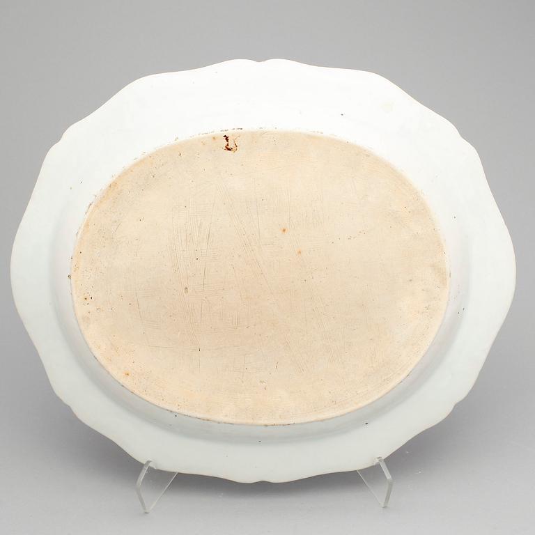 STEKFAT, ett par, porslin, kompaniporslin, Kina sent 1700-tal.