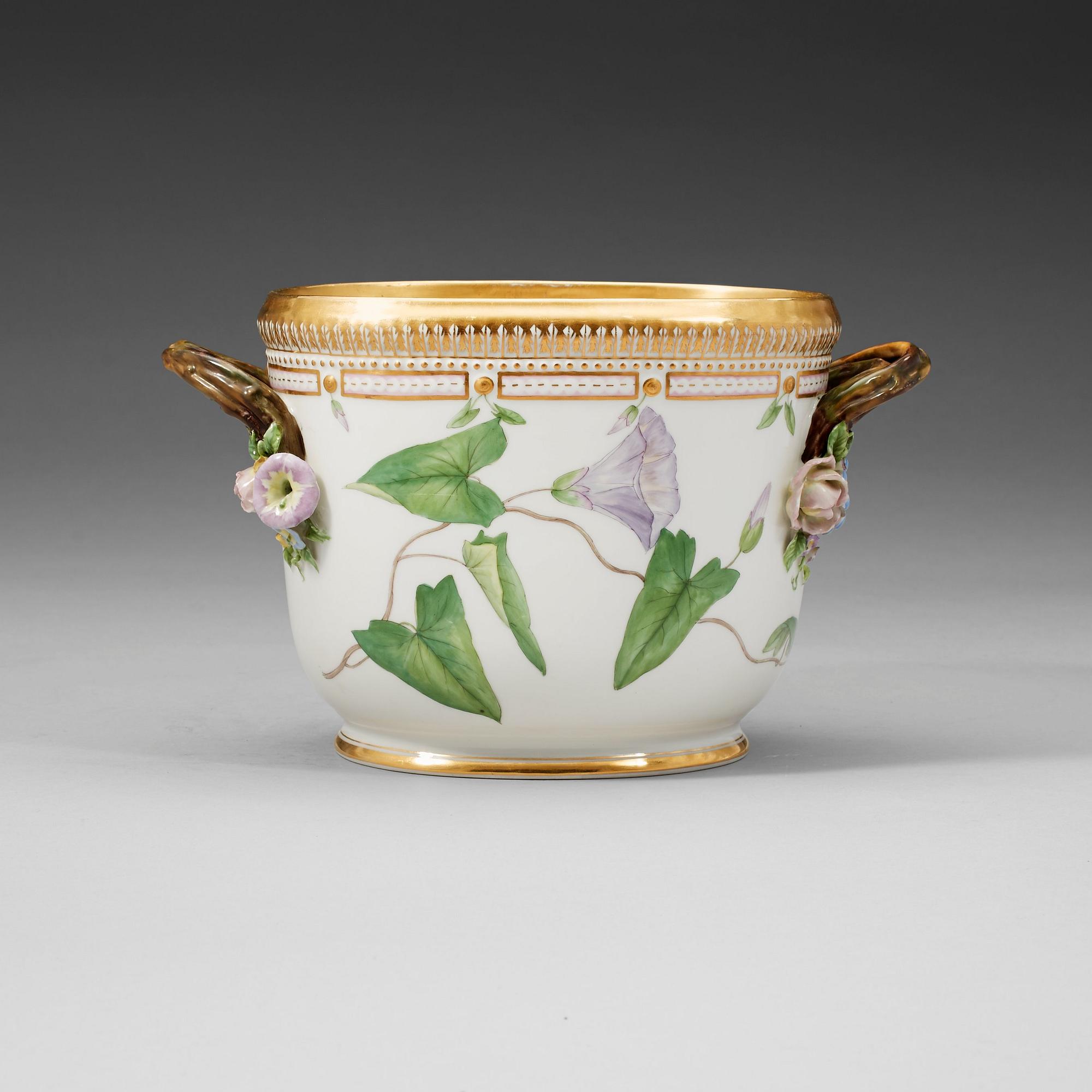 Royal Copenhagen, A Royal Copenhagen 'Flora Danica' wine cooler, Denmark, 20th Century.