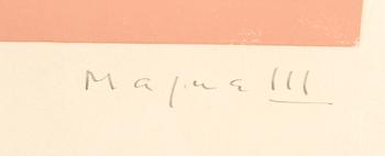 Alberto Magnelli, serigrafi signerad och numrerad 180/300.