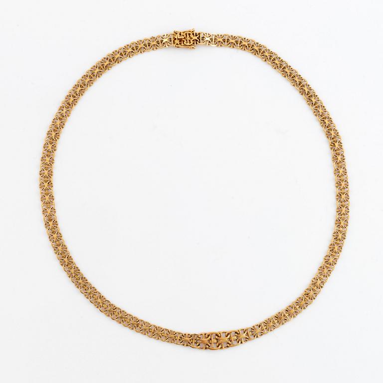 Halsband, 18K guld, doserad  x-länk.