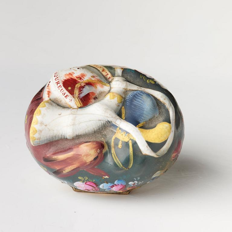 A set of four snuff boxes, France/England, 18th Century.