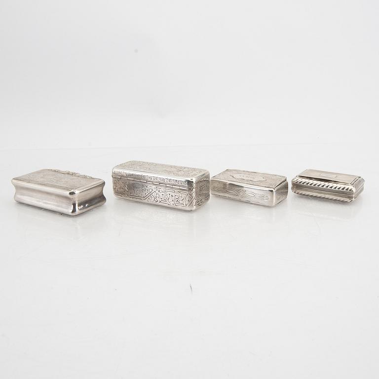 Dosor 4 st silver 1800-tal.