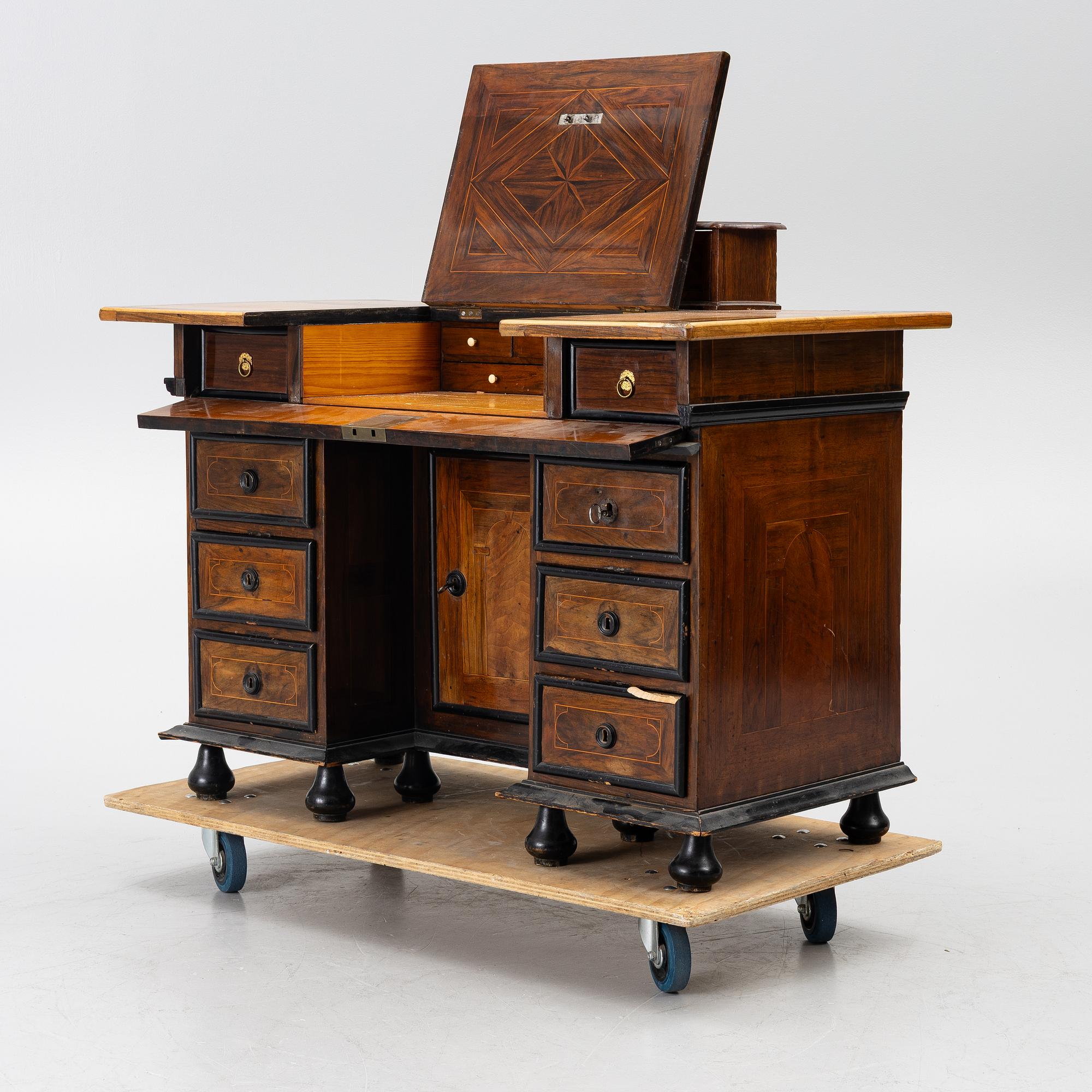 A late-Baroque desk, early 18th century.