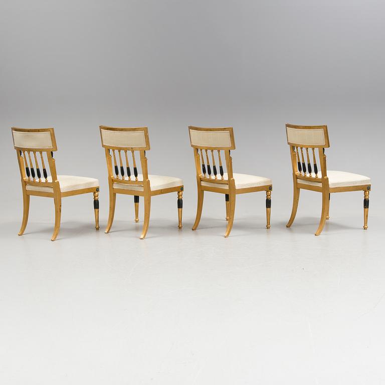 A set of four chairs by Nordiska Kompaniets, first half of the 20th century.