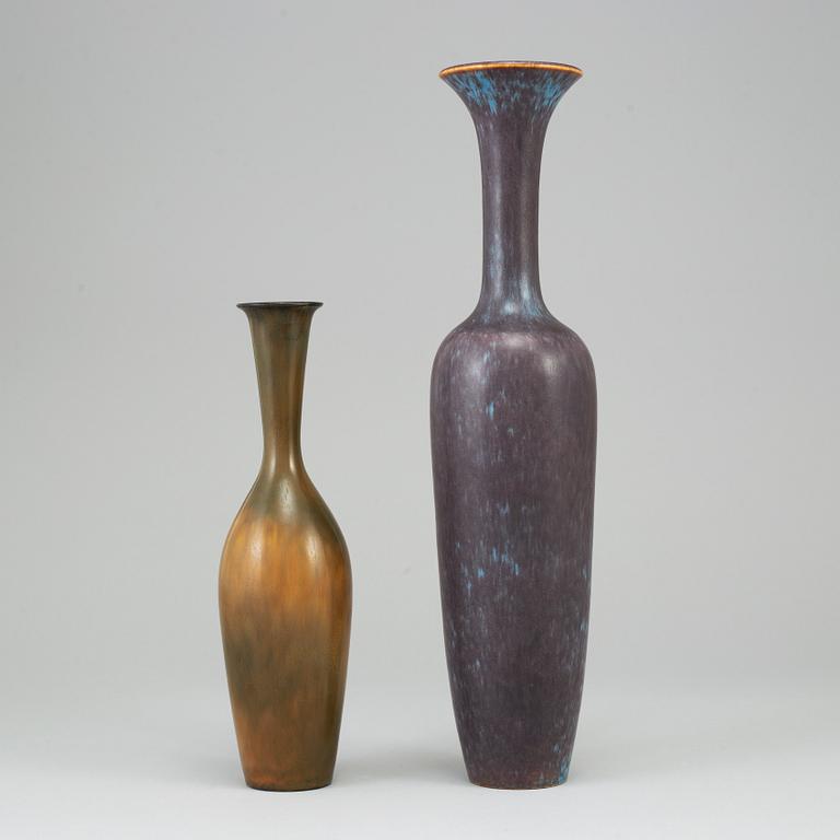 GUNNAR NYLUND, two stoneware vases, Rörstrand.