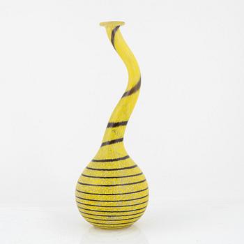 Ulrica Hydman-Vallien, vase, glass, "Don Juan" signed, Kosta Boda.