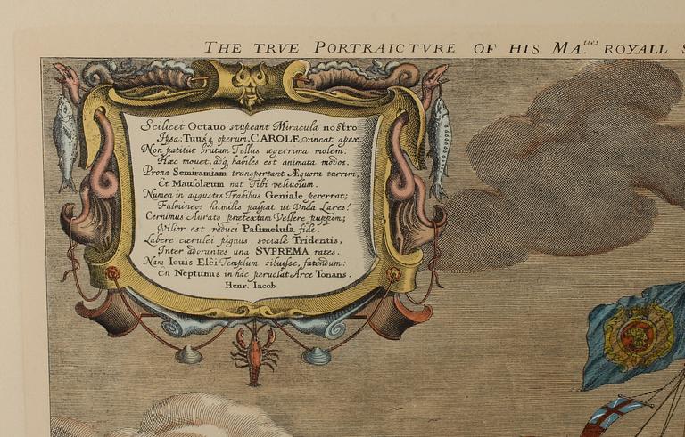 LITOGRAFISKT TRYCK, kolorerat, 1900-tal.