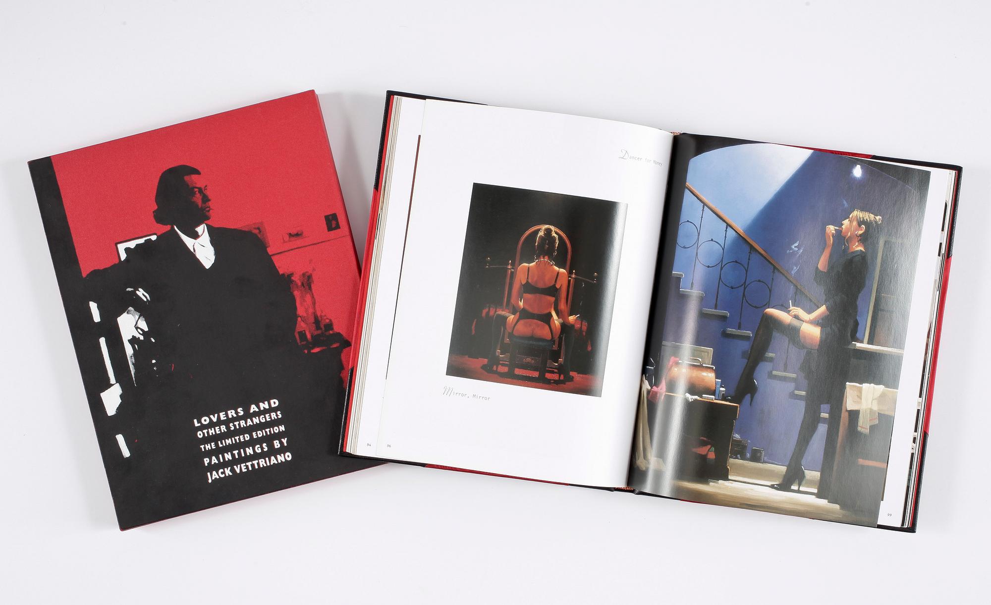 JACK VETTRIANO, bok, "Lovers and other Strangers", limiterad upplaga signerad och numr 85/250, Genesis publications 2001.