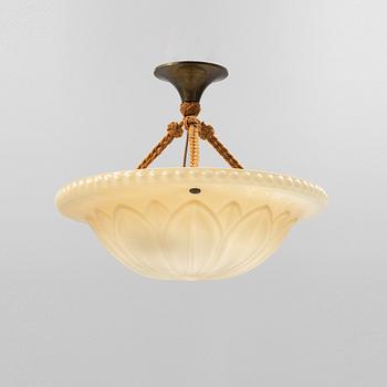Harald Notini, a model '10073' ceiling light, Arvid Böhlmarks Lampfabrik, 1920's.