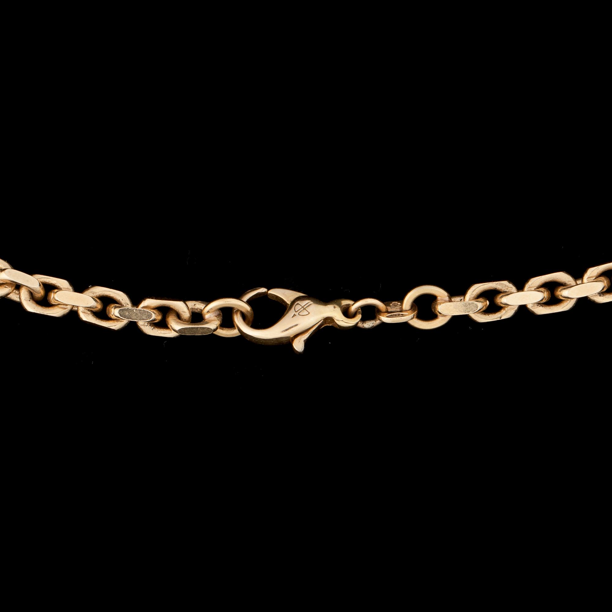 HALSBAND, 18k guld. Vikt ca 58g.