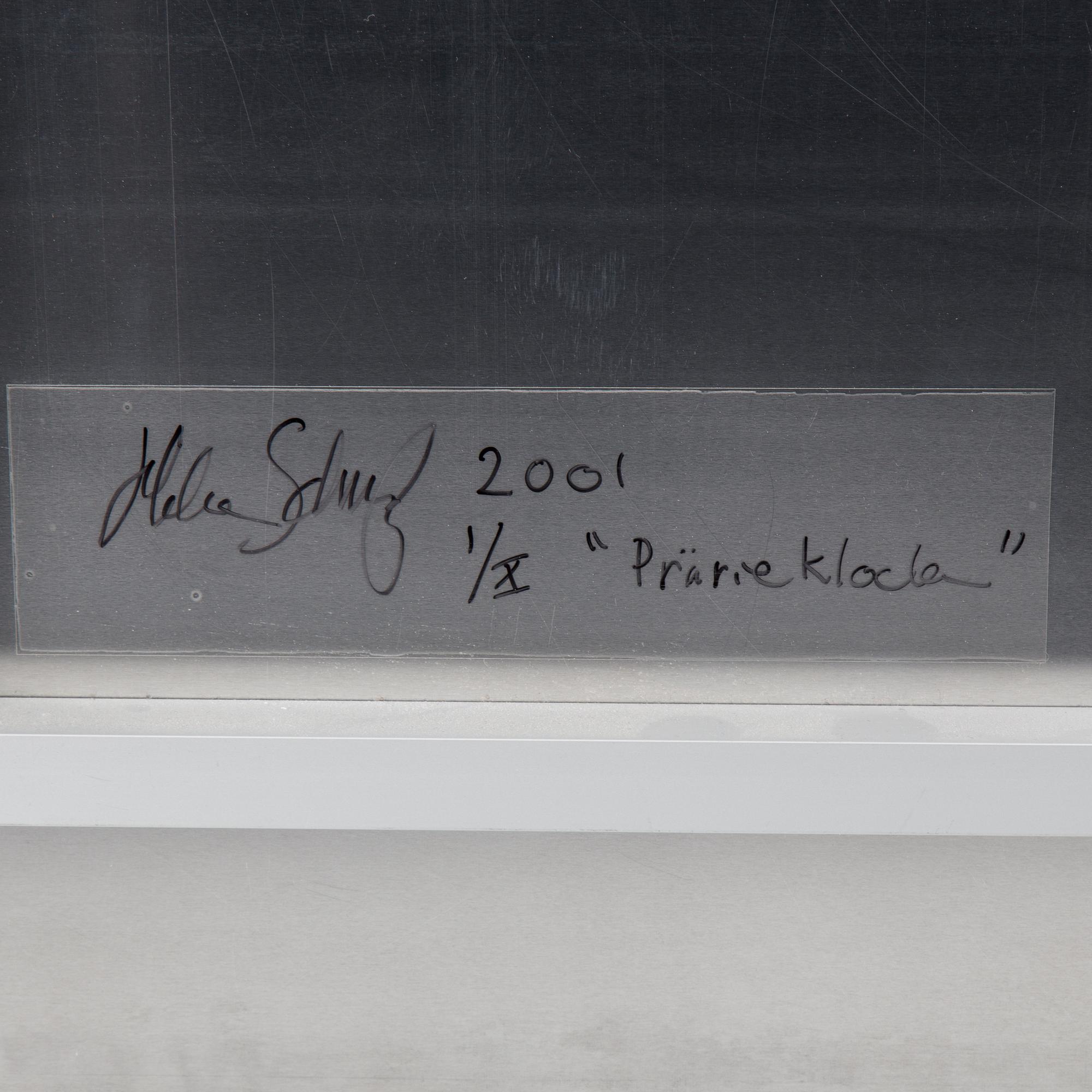 HELENE SCHMITZ, Fotografi monterat på aluminium signerat och daterat 2001 och numrerat 1/10 a tergo.