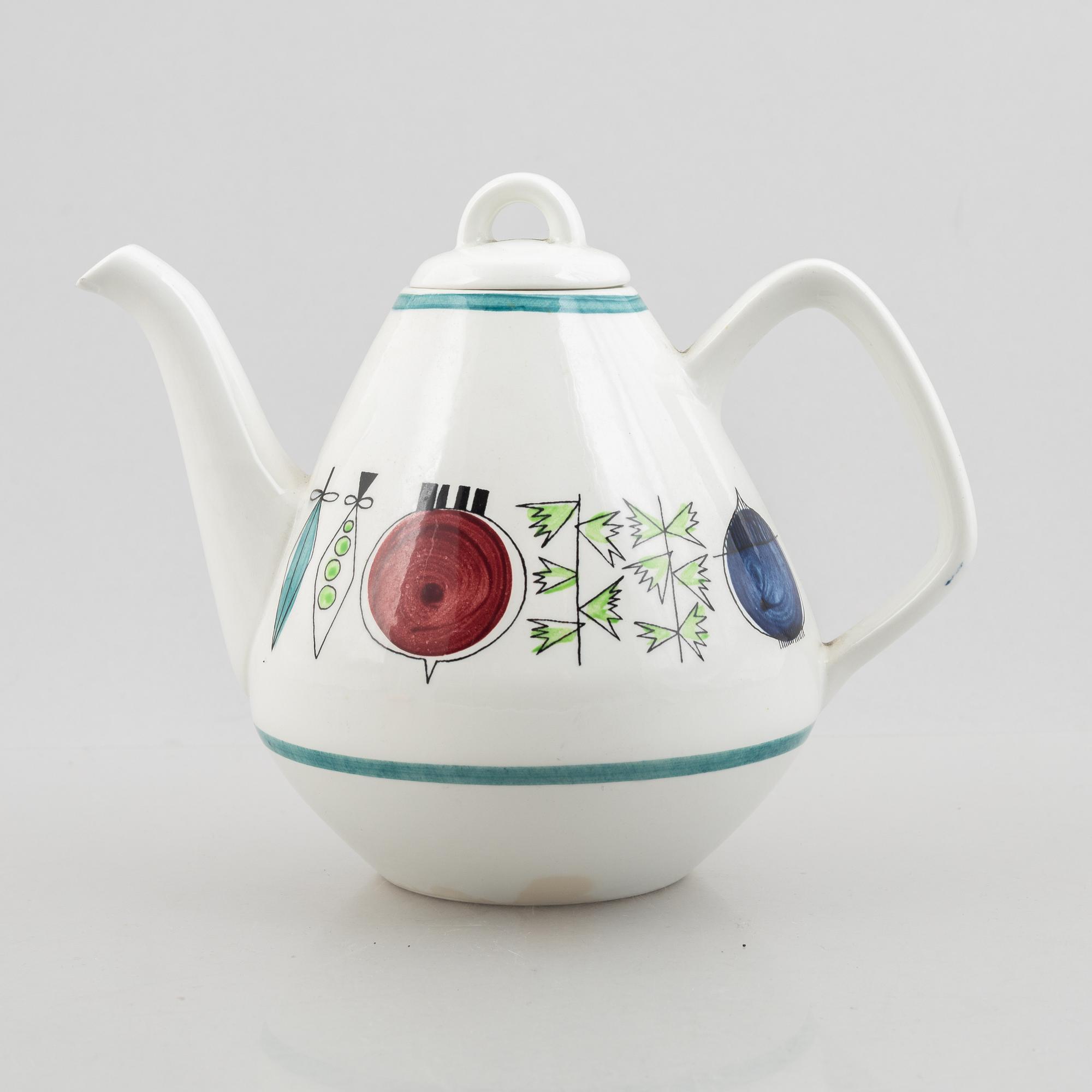 Marianne Westman, a creamware teapot 'Picknick', Rörstrand.